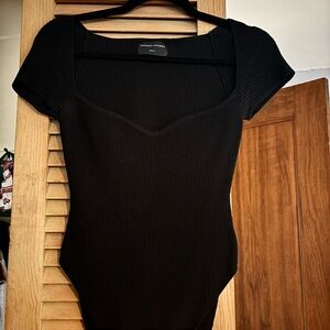 Modern Citizen Black Ribbed Top